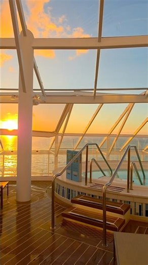 Solarium on Symphony of the Seas .#cruisetravel #travel #beautiful #sunset #shortvideo #travel