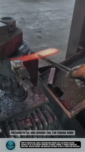 Precision metal ring bending tool for forging work #tools