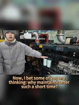 What constitutes proper maintenance for a generator set?#dieselgenerators #fyp #дизельныйгенератор