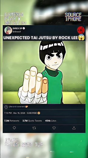 Rock Lee Opens the First Gate 😱 Primary Lotus on Gaara