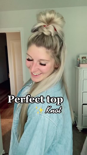 Perfect top knot every time😍🤩🥰