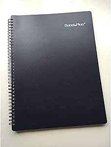 Non-Reflective Music Sheet Folder (Black, 40-Pocket to fit 80 Sheet Music), Spiral Bound Lies Flat with Writable Pages, Sheet Music Organizer for A4 and Letter Size Music
