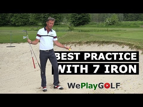 Golf instruction: The secret of an easy BUNKER SHOT - practice with your 7 iron