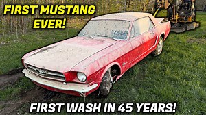 First Ford Mustang ever made restored after 45 years abandoned