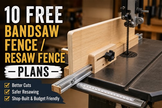 10 free DIY Bandsaw Fence Plans » Famous Artisan
