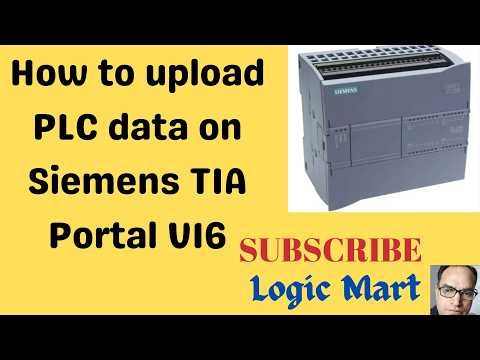 #How to upload PLC data On siemens TIA Portal