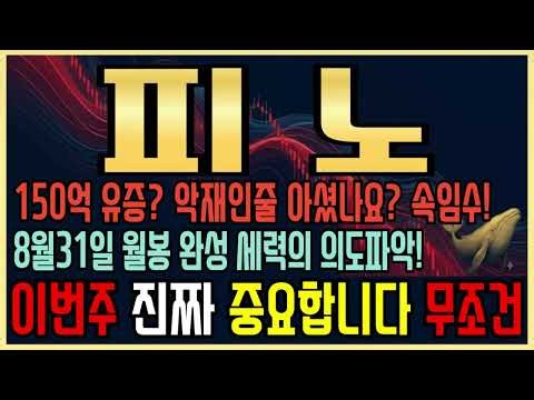 [피노 주가전망][긴급분석] 150억 유증은 시작일 뿐! 세력의 무자비한 알고리즘 매집, 다음 타겟 주가 공개
