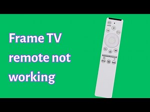 Frame TV Remote Not Working? Here’s How to Fix It! 🛠️