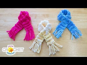 Miniature Keyhole Scarf Ornament Pattern & Tutorial - Crochet Quick Fix
