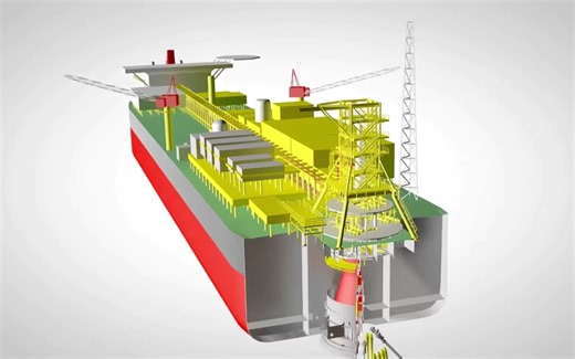 FPSO内转塔系泊系统的安装