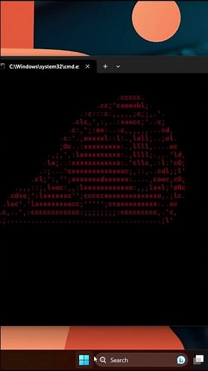 Animate Parrot using Command Prompt|| cmd animation #cmd #tech #technology #coding