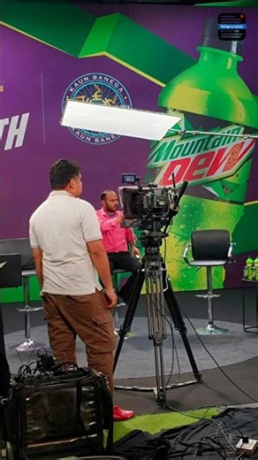 KBC Shoot | Camera Teleprompter Setup | Mountain Dew Episode