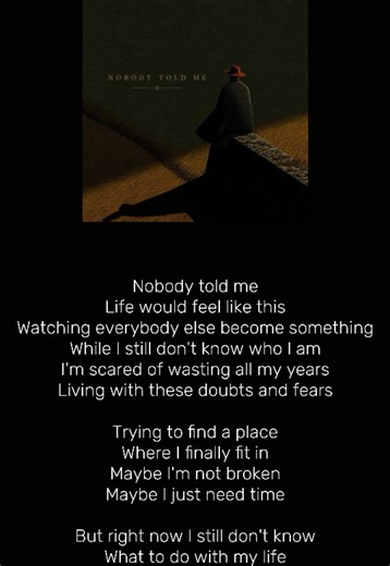 Nobody Told Me Song by Nothingz #nobodytoldme #nothingz #MyLss #song #lyrics