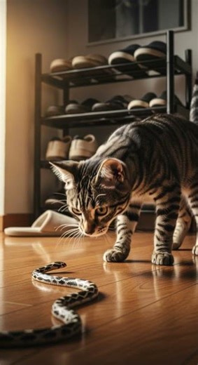 Shocking! Cat vs snake vs mouse in wild epic showdown unfolds #wildlife #nature #animals