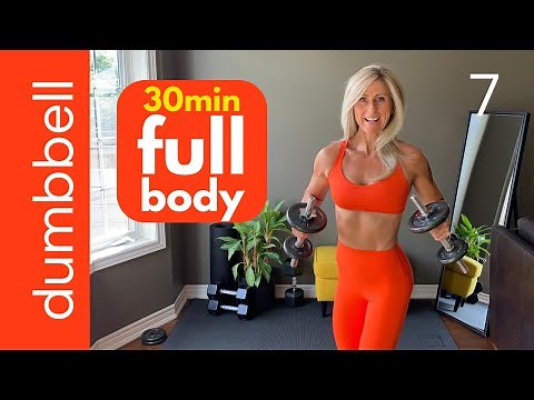 30 min FULL BODY STRENGTH WORKOUT with dumbbells