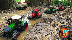 BRUDER RC TRACTORs Stuck In #Mud! Action video for kids | Babay Fun Zone