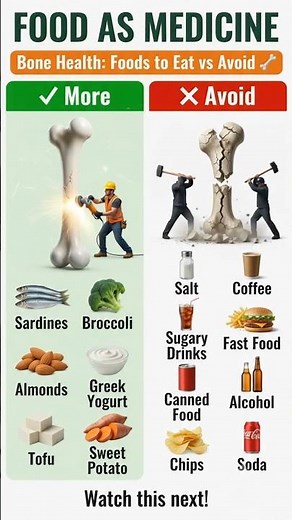 Top 5 Foods For Strong Bones #foodasmedicine #food #health #healthylifestyle
