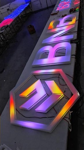 We can make different colors for you like this.#signage #led #ledlight #signature #ledsign #signshop