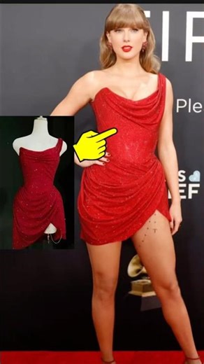 Taylor Swift Red Hot ❤️ #taylorswift #minidress #luxuryfashion #hollywood #hollywoodstars