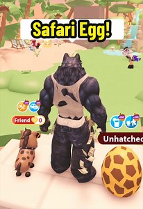 HATCHING MY FIRST EVER SAFARI EGG thanks to @Aria 💪 oh and @Noobetti was there too for support. I love pretty much all the pets in these things so LETS GET IT #adoptme #adoptmeroblox #roblox #robloxadoptme #bigalpha