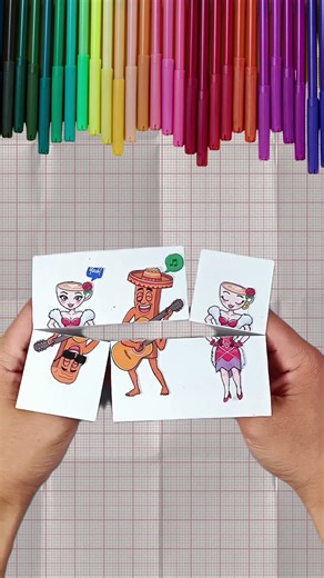 DIY Emojis🎸🪕🎶🎵 #art #papercraft #drawing #craftyhome #diy #emoji #viral