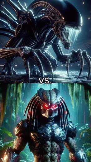 Alien vs Predator - Epic Showdown! Who will Dominate? 👀 #shorts