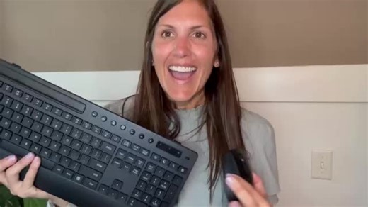 SABLUTE KC782 Wireless Keyboard and Mouse Combo Full-Size Quiet Keyboard with Palm Rest Phone Holder Multimedia Keys Numeric Keypad Batteries Included(non-bluetooth)