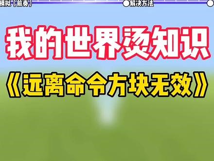 我的世界指令无效怎么解决