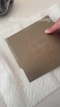 How to wash build plate on 3d printer textured PEI
