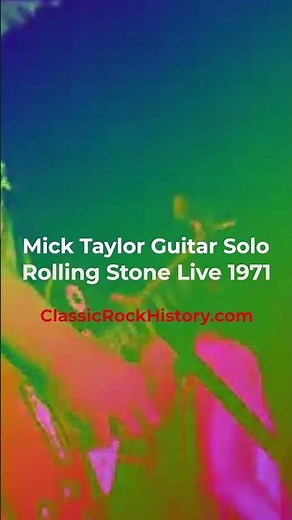 Mick Taylor Guitar Solo Rolling Stones 71
