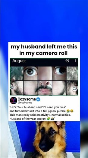 My Husband Turned His Face Into a Camera Roll Puzzle 😭🧩