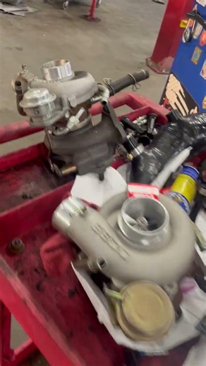 Subaru upgraded turbo installation #automobile #mechanic