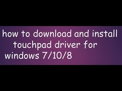 how to download touchpad driver for windows 7