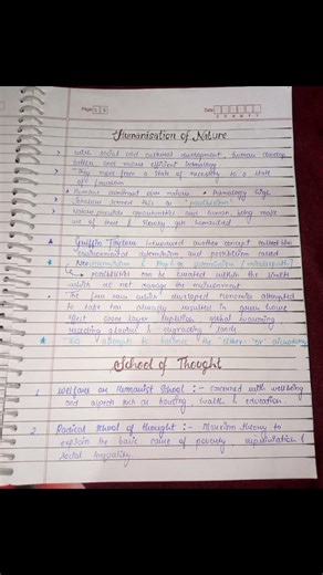 Class 12,,,handwritten comprised notes of human geography nature and scope #geography #notes #12th