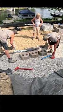 Starting a Block Retaining Wall