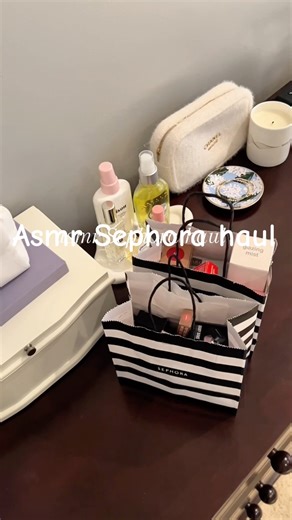 ASMR Sephora haul! #haul #asmrhaul #makeup #shorts #unboxing #sephora #fyp #sephorahaul #viral