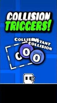 HOW TO USE THE COLLISION TRIGGERS IN GEOMETRY DASH #geometrydash #gd #shorts #games