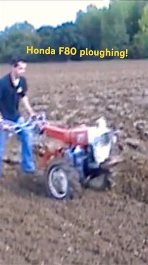 Rare footage of Honda F80 ploughing!