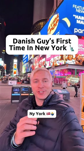 @gus1thego on Instagram: "Danish Guy’s First Time In Ny York 🇩🇰🤷‍♂️ #ad First time in New York City, and even during a layover I made it to Times Square 🗽✨ Thanks to a comfortable and reliable transfer, I could explore the city without rushing - Kiwitaxi met me at the airport, and brought me back to the airport smoothly and stress-free. Huge thanks to @kiwitaxi for the comfortable airport transfer that made this NYC trip even more memorable! Use my promo code GUSTAV to save 5% on your next K