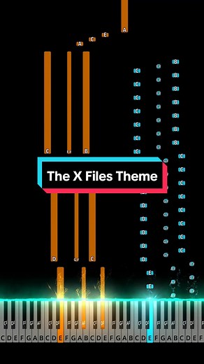 The X Files Theme Song (Intermediate Piano Tutorial)