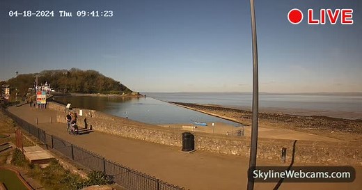 【LIVE】 Live Cam Clevedon Marine Lake | SkylineWebcams