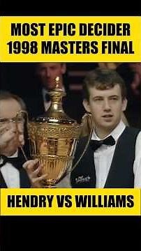 MOST EPIC Decider 😱🔥 | Stephen Hendry vs Mark Williams | Masters Final 1998