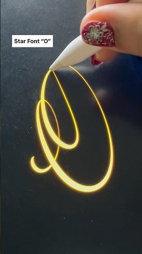 Star Font “O” Tutorial #viral #reels #fyp #satisfying