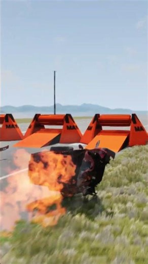 😱 G-Wagon vs IMPOSSIBLE Obstacles 🚀 INSANE Ramp Jump… But the Ending?! 💥 | BeamNG.drive #shorts