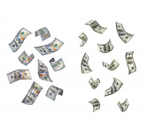 Falling Hundreds Money Spiral PNG Overlay — drypdesigns