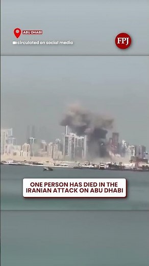 BREAKING: 1 person has died in the Iranian attack on Abu Dhabi