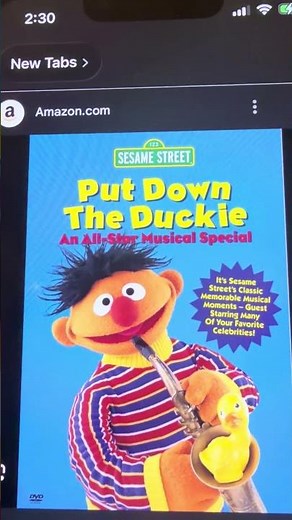 Sesame Street Put Down The Duckie 1996 DVD 📀