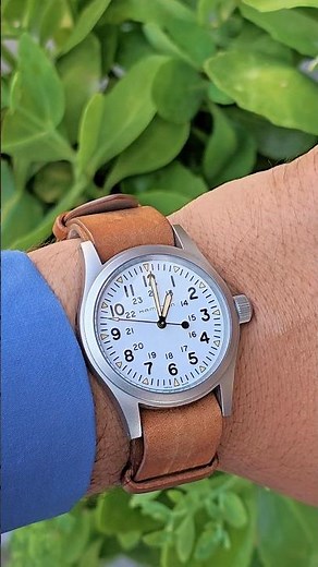 The Most Beautiful Hamilton Ever Made? Khaki Field Mechanical 38mm on Leather Nato #fieldwatch
