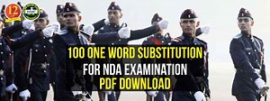 100 One Word Substitution for NDA Examination Pdf Download