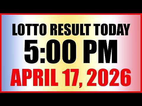 Lotto Result Today 5pm Draw April 17, 2026 Swertres EZ2 PCSO